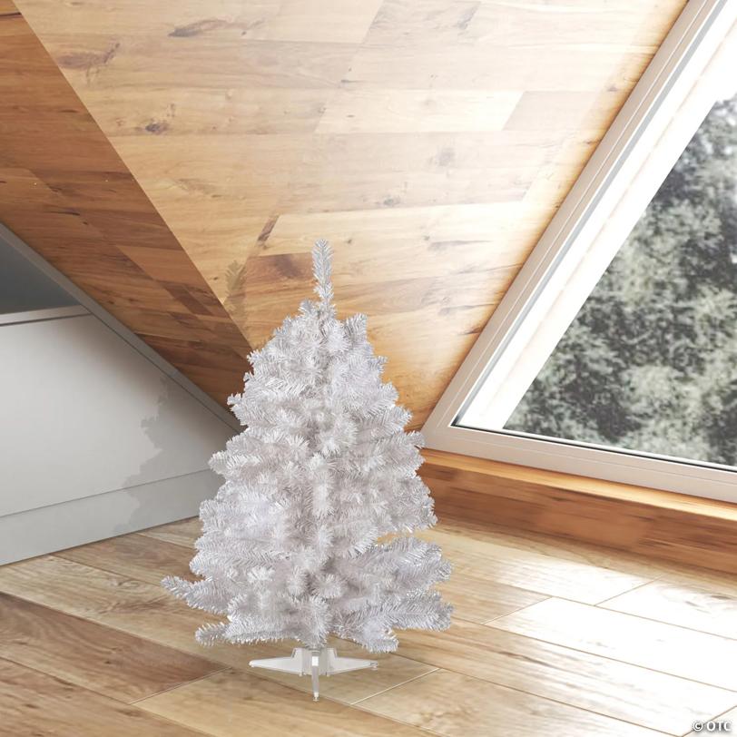Vickerman 2' Crystal White Spruce Artificial Christmas Tree, Unlit