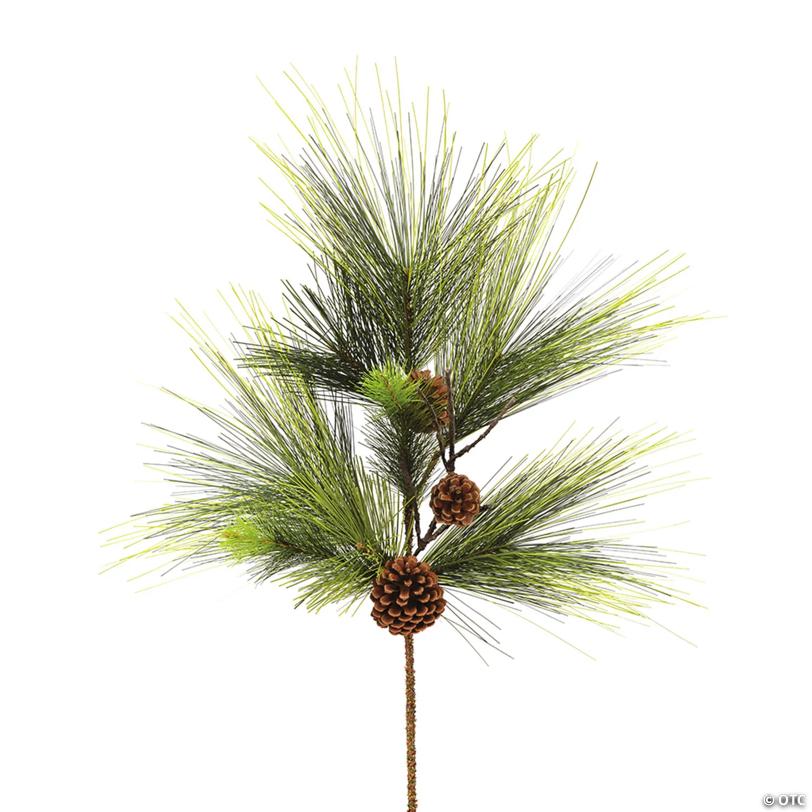 Vickerman 30" Boulder Pine Artificial Christmas Spray. Includes 2 sprays per pack.