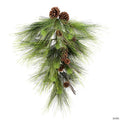 Vickerman 30" Boulder Pine Artificial Christmas Teardrop, Unlit