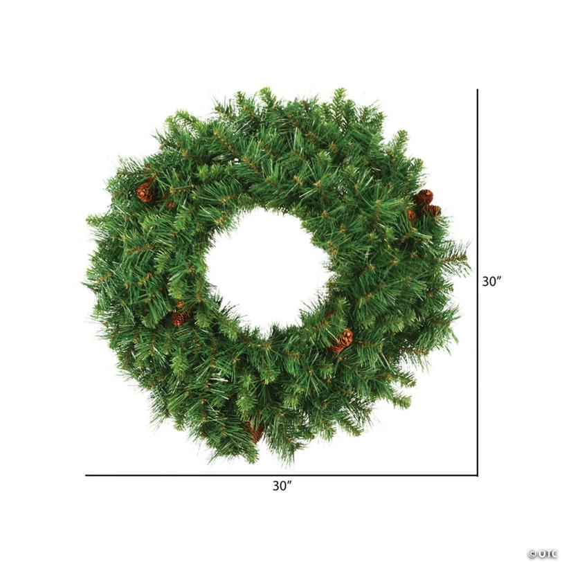 Vickerman 30" Cheyenne Pine Artificial Christmas Wreath, Unlit