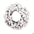 Vickerman 30" Flocked Alaskan Pine Artificial Christmas Wreath, Unlit