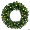 Vickerman 30" Oregon Fir Artificial Christmas Wreath, Warm White Single Mold LED Wide Angle Lights