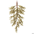 Vickerman 33" Champagne Glitter Artificial Christmas Berry Artificial Christmas Door Swag, Unlit