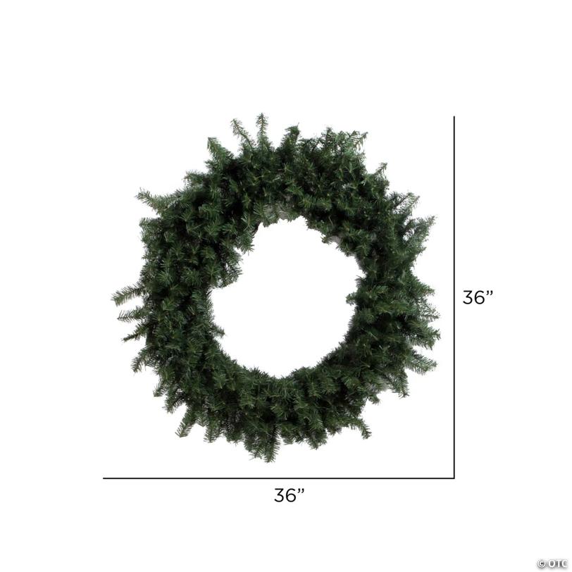 Vickerman 36" Canadian Pine Artificial Christmas Wreath, Unlit