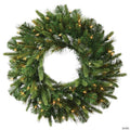 Vickerman 36" Cashmere Artificial Christmas Wreath, Warm White Dura-lit LED Lights
