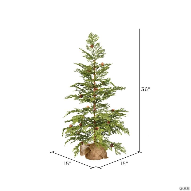 Vickerman 36" Cedar Pinecone Tree