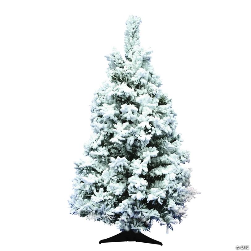 Vickerman 36" Flocked Alaskan Pine Christmas Tree - Unlit