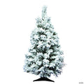 Vickerman 36" Flocked Alaskan Pine Christmas Tree - Unlit