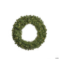 Vickerman 36" Grand Teton Artificial Christmas Wreath, Warm White Wide Angle LED Lights