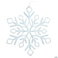 Vickerman 36" Pure White LED Twinkle Diamond Snowflake Lighted Decor