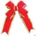 Vickerman 36" Red-Gold Nylon Outdoor Christmas Bow