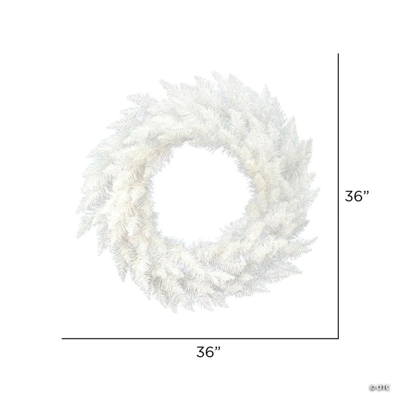 Vickerman 36" Sparkle White Spruce Artificial Christmas Wreath, Unlit