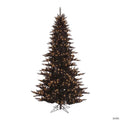 Vickerman 3' Black Fir Christmas Tree with Warm White LED Lights
