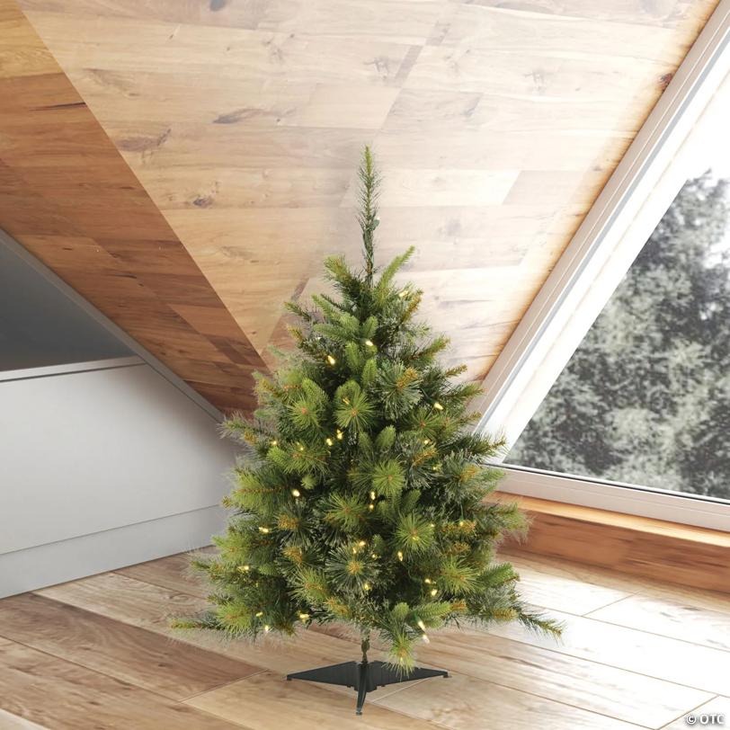 Vickerman 3' Cashmere Pine Christmas Tree with Warm White LED Lights