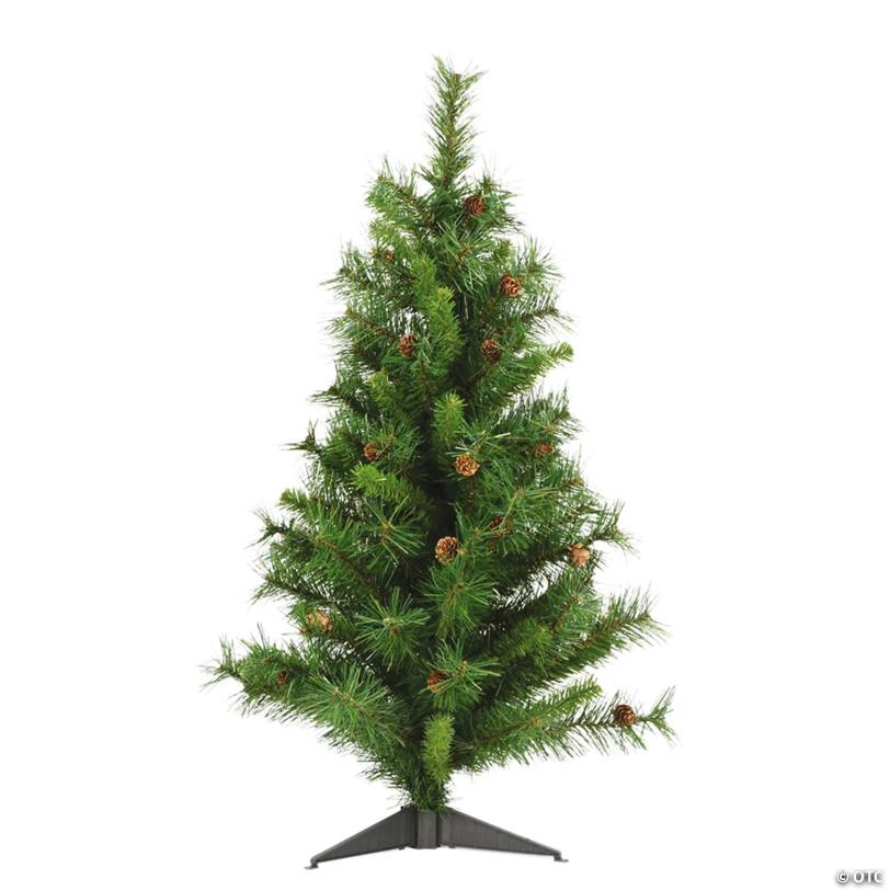 Vickerman 3' Cheyenne Pine Artificial Christmas Tree, Unlit