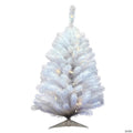 Vickerman 3' Crystal White Spruce Christmas Tree with Warm White LED Lights
