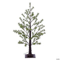 Vickerman 3' Green Mini Pine Twig Tree, Warm White 3mm Wide Angle LED lights.