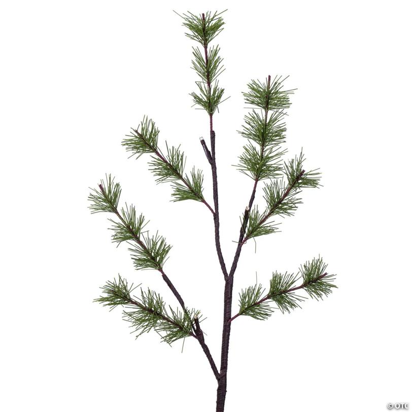 Vickerman 3' Green Mini Pine Twig Tree, Warm White 3mm Wide Angle LED lights.