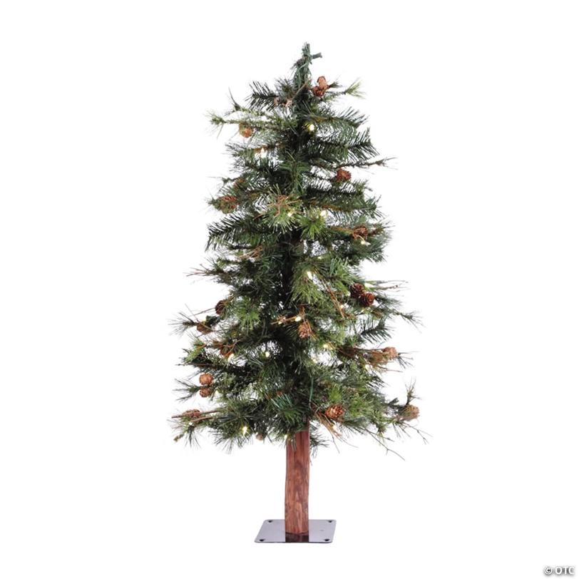 Vickerman 3' Mixed Country Pine Christmas Tree with Warm White LED Lights