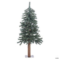 Vickerman 3' Natural Bark Alpine Artificial Christmas Tree, Unlit