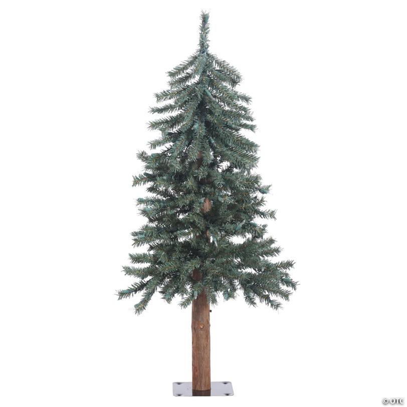 Vickerman 3' Natural Bark Alpine Artificial Christmas Tree, Unlit
