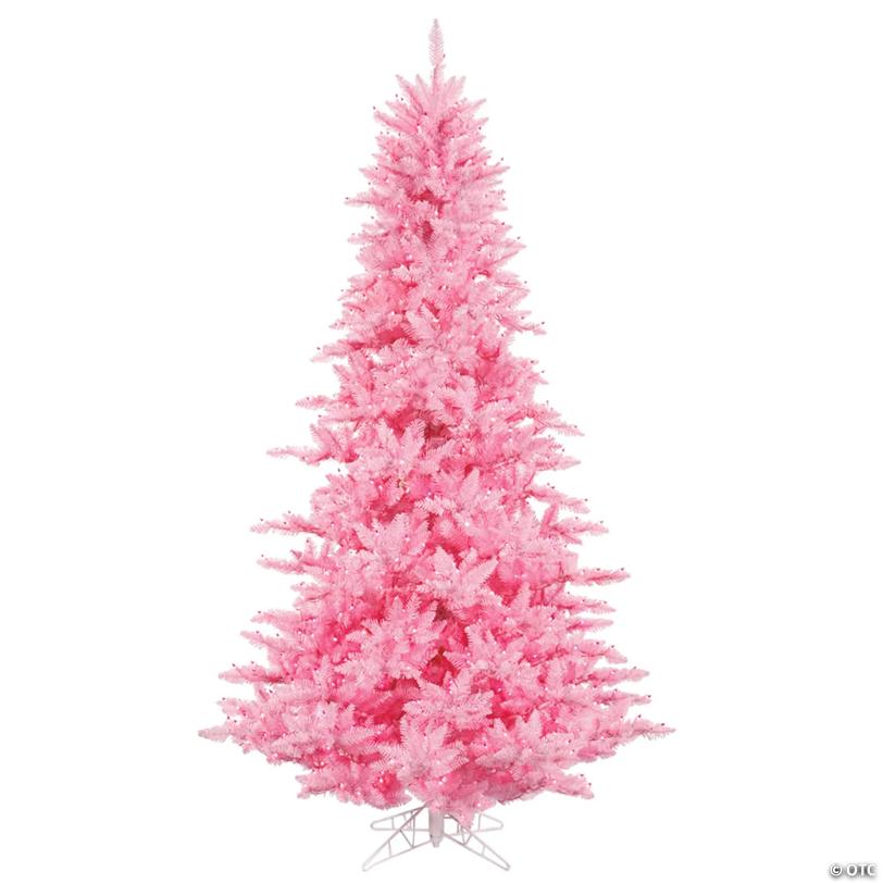 Vickerman 3' Pink Fir Christmas Tree with Pink LED Lights