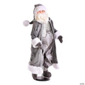 Vickerman 3' Silver Santa Doll with Stand