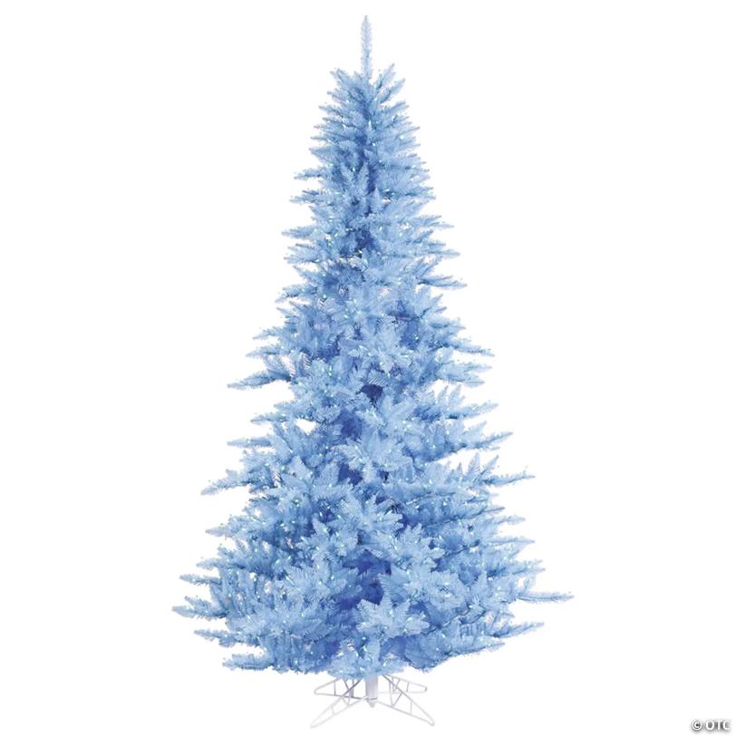 Vickerman 3' Sky Blue Fir Christmas Tree with Sky Blue LED Lights
