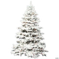 Vickerman 4.5' Flocked Alaskan Pine Christmas Tree with LED Lights