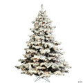 Vickerman 4.5' Flocked Alaskan Pine Christmas Tree with Lights