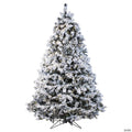 Vickerman 4.5' Flocked Alaskan Pine Christmas Tree with Warm White Lights