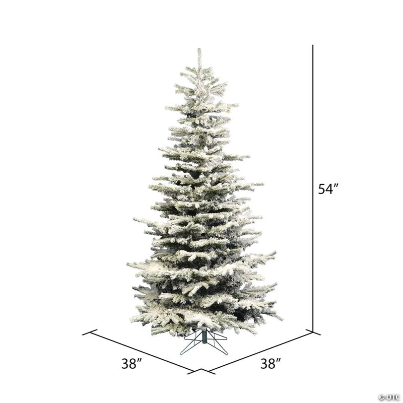 Vickerman 4.5' Flocked Sierra Fir Slim Christmas Tree - Unlit
