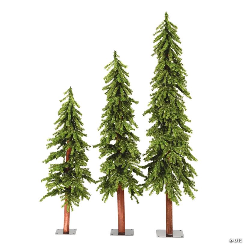Vickerman 4',5', and 6' Natural Look Alpine Christmas Tree - Unlit