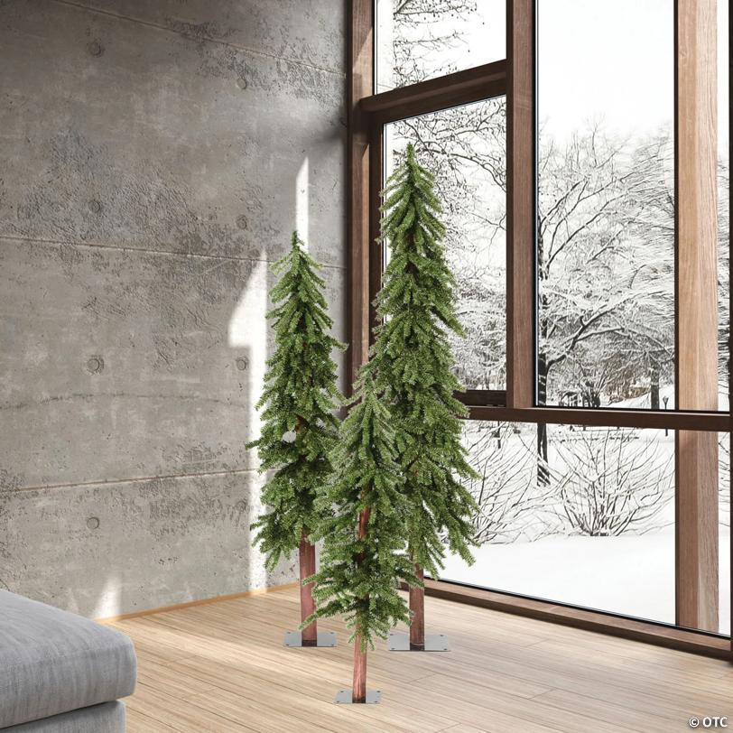 Vickerman 4',5', and 6' Natural Look Alpine Christmas Tree - Unlit
