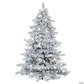 Vickerman 4.5' x 44" Flocked Alaskan Artificial Pre-Lit Christmas Tree