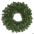 Vickerman 48" Oregon Fir Artificial Christmas Wreath, Warm White Single Mold LED Wide Angle Lights
