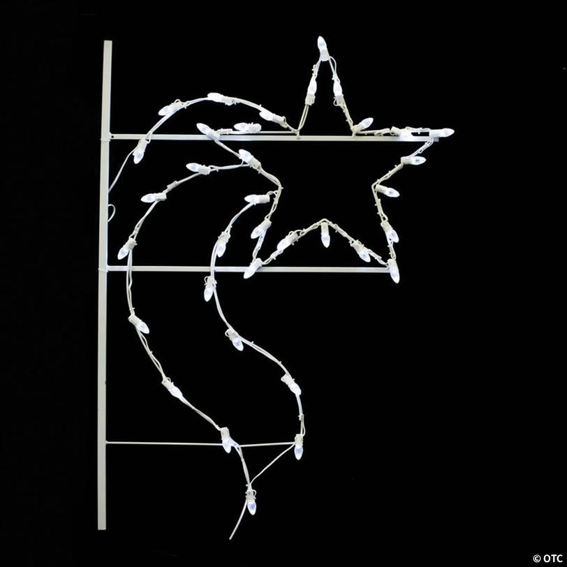 Vickerman 4' Designer Star Commercial Pole Decoration With 35 LED Lights.