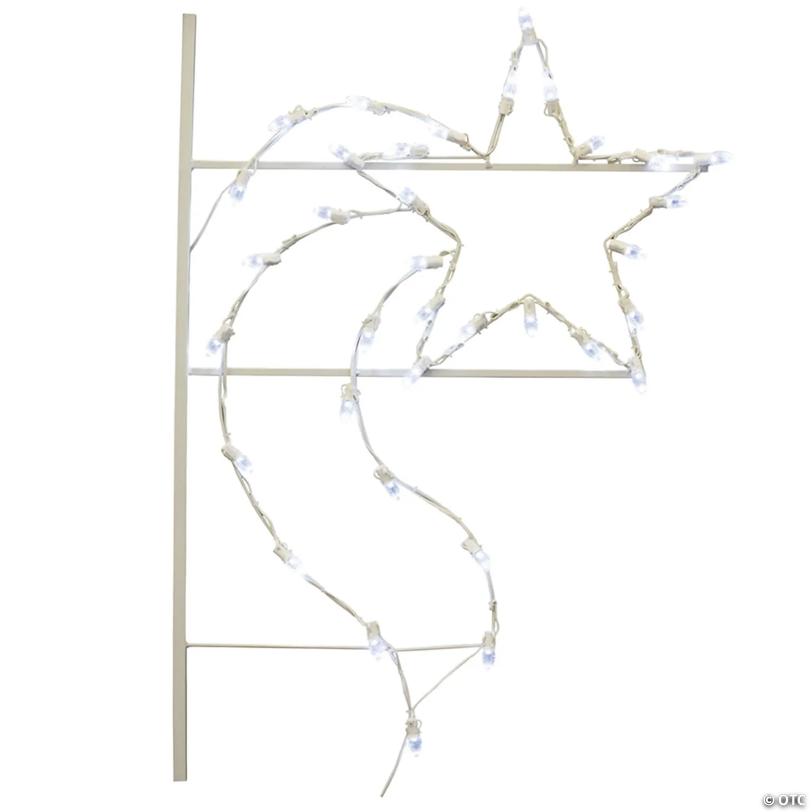 Vickerman 4' Designer Star Commercial Pole Decoration With 35 LED Lights.