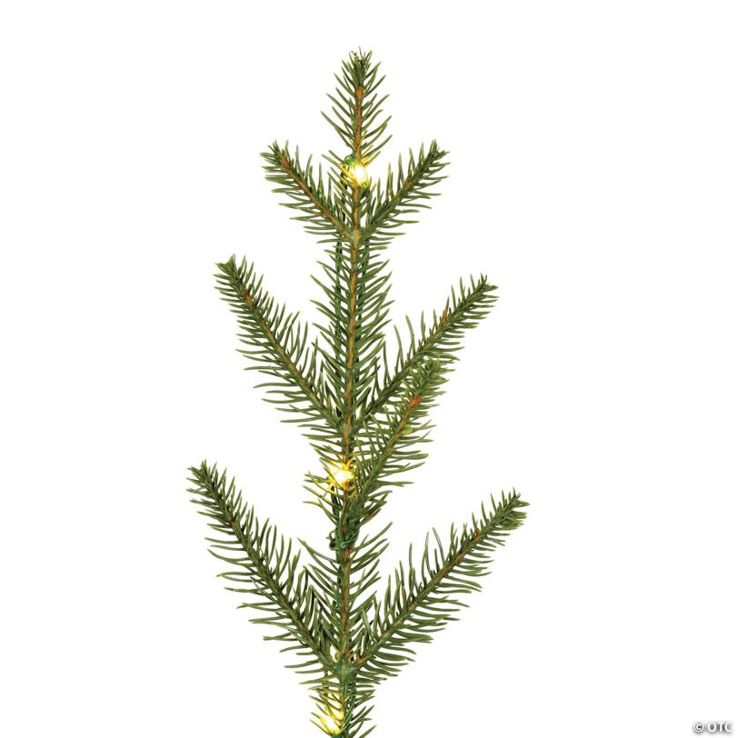 Vickerman 4' Gibson Slim Potted Pine Artificial Christmas Tree, Warm White Dura-lit LED Lights