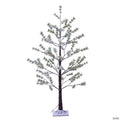 Vickerman 4' Green Frosted Mini Pine Twig Tree, Warm White 3mm Wide Angle LED lights