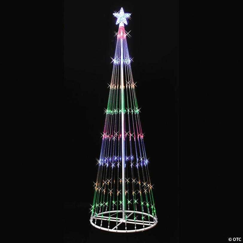 Vickerman 4' Light Show Indoor/Outdoor Christmas Tree with Multi-Colored LED Lights