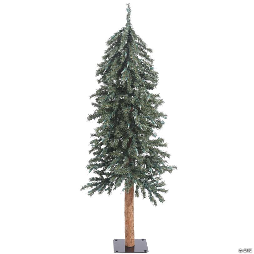 Vickerman 4' Natural Bark Alpine Artificial Christmas Tree, Unlit