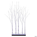 Vickerman 4' White Birch Twig Tree Grove, Warm White 3mm Wide Angle LED lights, 5 Piece Set.