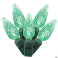 Vickerman 50 Green C6 LED Light on Green Wire, 25' Light Strand