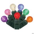 Vickerman 50 Multi-Colored G12 LED Light on Green Wire, 25' Light Strand