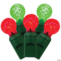 Vickerman 50 Red-Green G12 LED Light on Green Wire, 25' Light Strand