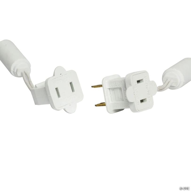 Vickerman 50 Red-White-Green G12 LED Light on White Wire, 25' Light Strand