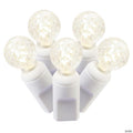 Vickerman 50 Warm White G12 LED Light on White Wire, 25' Light Strand