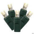 Vickerman 50 Warm White Twinkle Wide Angle LED Light on Green Wire, 34' Light Strand