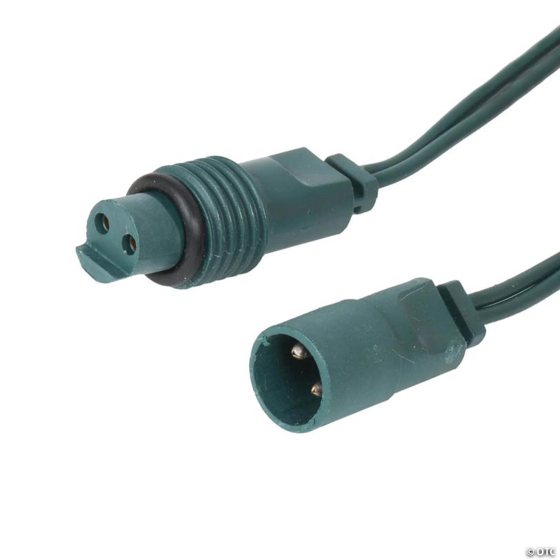 Vickerman 50 Warm White Wide Angle Single Mold Coaxial Non-Rectified LED Light Strand, Green Wire